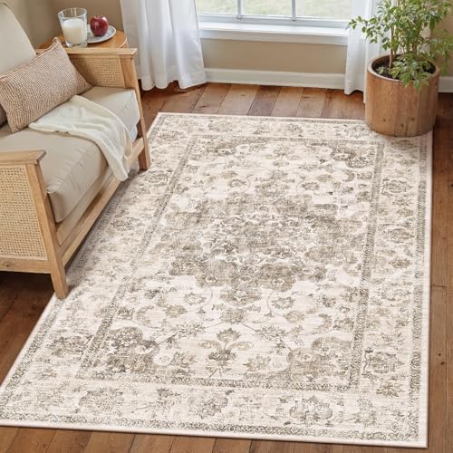 3x5 Brown Neutral Area Rug - Image 2