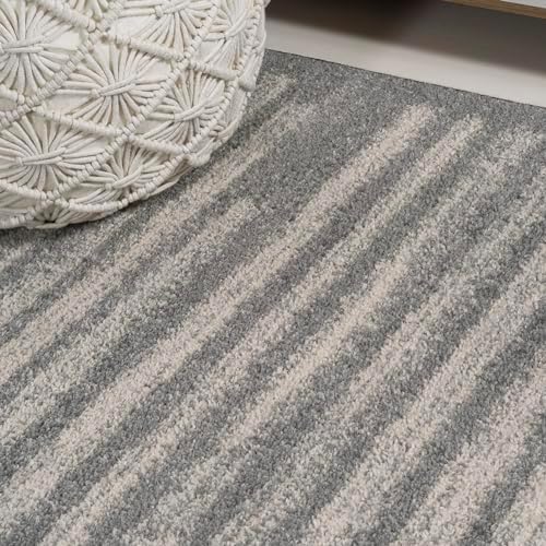 JONATHAN Y Khalil Modern Berber Stripe Gray/Cream Indoor Area Rug, Contemporary - Image 4