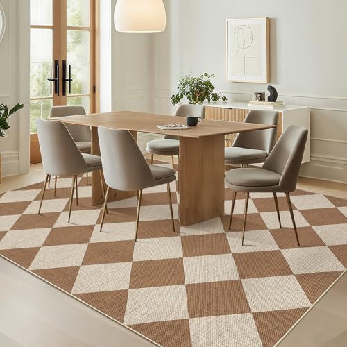 Garvee Modern Diamond Living Room Rugs 6x9 Easy Jute Balcony Rugs - Image 4