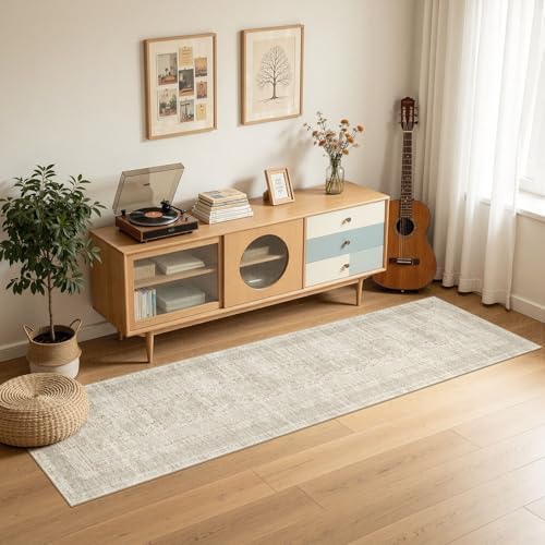 Nakagishi Neutral 2x8 Runner Rug Non Slip Carpet Washable - Image 5