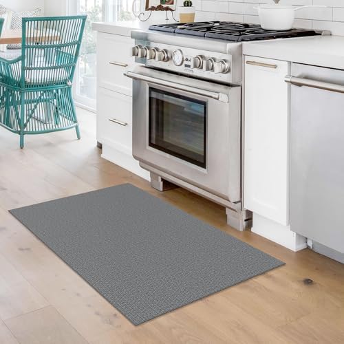 KOZYFLY 2x3 Washable Indoor Door Mat, Non Slip Woven Entryway Rug - Image 2