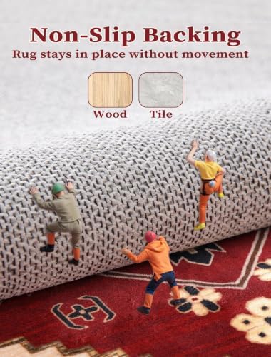 SERISSA 2'6"x8' Washable Non Slip Boho Runner Rug - Image 4