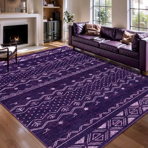SERISSA 5x7 Washable Non-Slip Boho Area Rug by SERISSAHomeDecorCollection