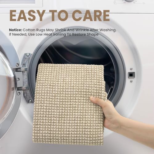 EARTHALL Woven Runner Rug 2x4 Ft Washable Runners - Image 3