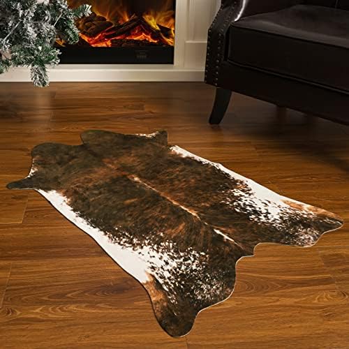 BENRON Small Faux Cowhide Rug, Cow Print Rug - Image 4