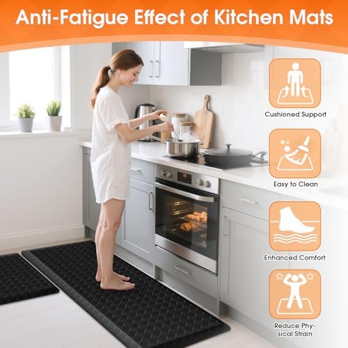 TranquilRelax 4/5 Inch Cushioned Anti Fatigue Kitchen Mats - Image 4
