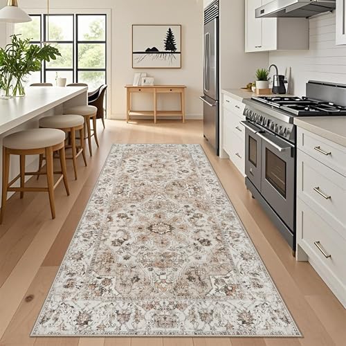 Washable Hallway Runner Rug 4x8: Non Slip Runner Rugs by TOPRUUG