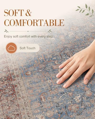 OLANLY 2x5 Washable Runner Rug, Soft Non Slip Carpet - Image 4
