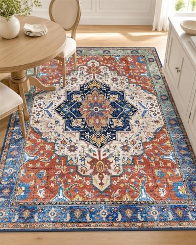 OLANLY 3x5 Washable Accent Rug, Soft Non Slip Carpet by OLANLY