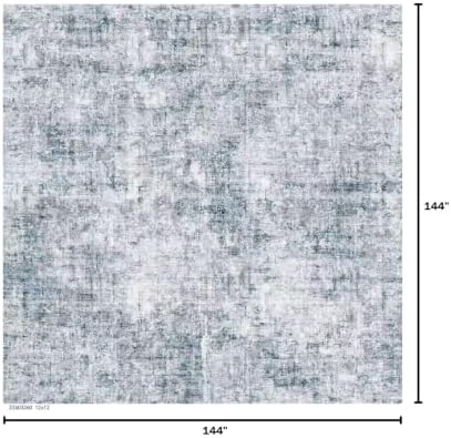 12x12ft Square Living Room Rug – Non-Slip Washable Extra Large Floor Carpet - Image 2