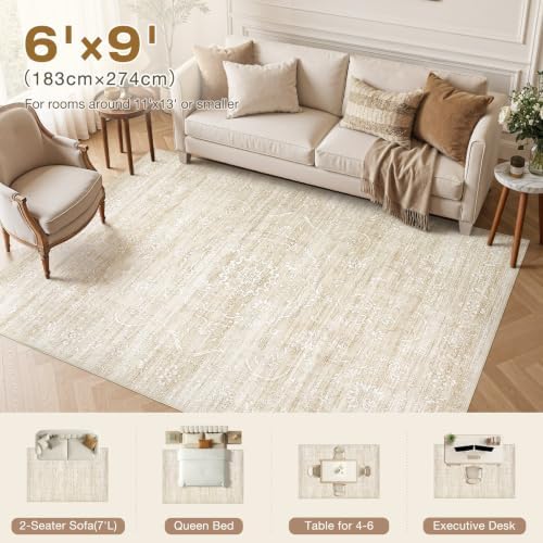 Nakagishi Neutral 6x9 Area Rugs - Image 4