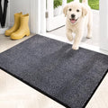 PURRUGS Dirt Trapping Indoor Door Mat, Bluish Grey-Black by PURRUGS