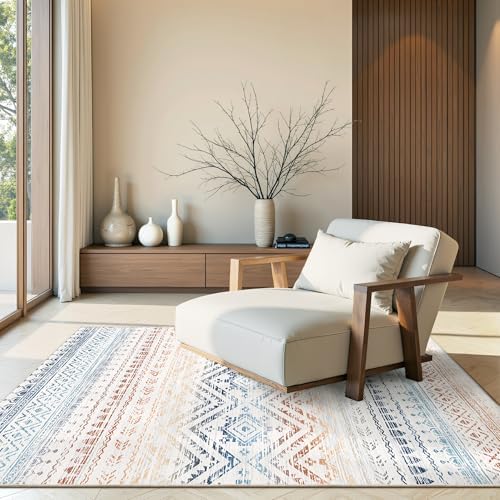 Miukiki 4x6 Washable Area Rug Non Slip Rug by Miukiki