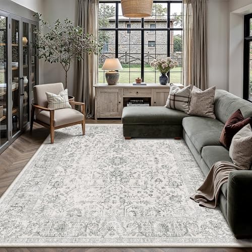 PureCozy Black 8x10 Washable Area Rug by PureCozy