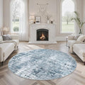 Soalmost Abstract 6x6 Round Rug 6ft Circle Living Room Rugs by Soalmost