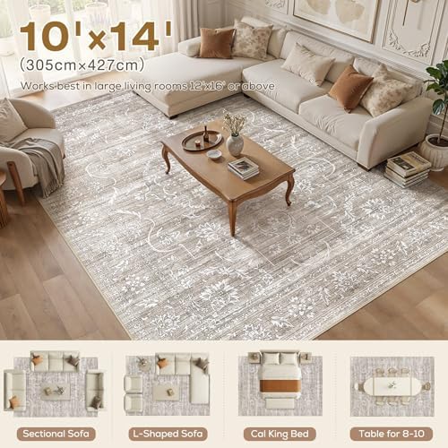 Nakagishi Neutral 10x14 Area Rugs - Image 5