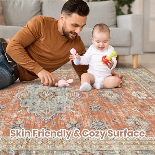 cotiled 5x7 Area Rug for Living Room, Traditional - Image 3