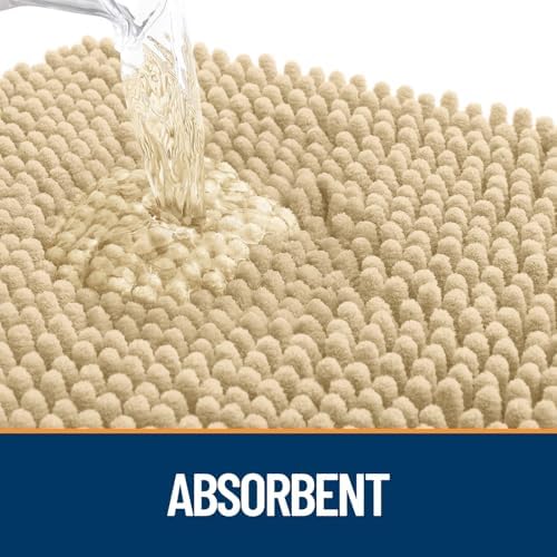 OLANLY Dog Door Mat for Muddy Paws 47x24, Super Absorbent Chenille Mud Mat - Image 3
