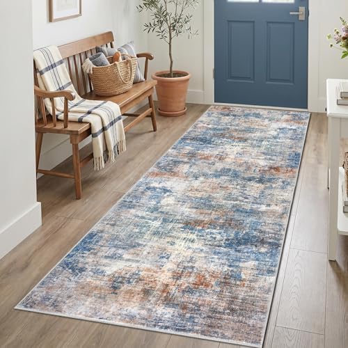 IOHOUZE Abstract Runner Rug 3x7 Ft Washable Runners by iOhouze