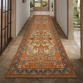 GarveeHome Tiger Print 2.5'x8' Washable Non Slip Runner Boho Hallway Rugs by GarveeHome