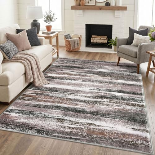 Lansny Modern Abstract 5x7 Area Rugs by lansny