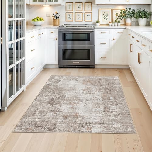 4x4 Square Entryway Rug Washable – Non-Slip Small Area Rug - Image 3
