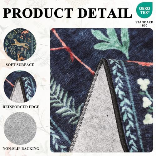 DUKINO 2x6 Runner Rug, Washable Animal Kitchen Rugs Non Slip - Image 4