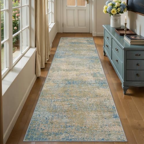 Tangsoo Abstract 2.6x10 Washable Runner Rug by Tangsoo