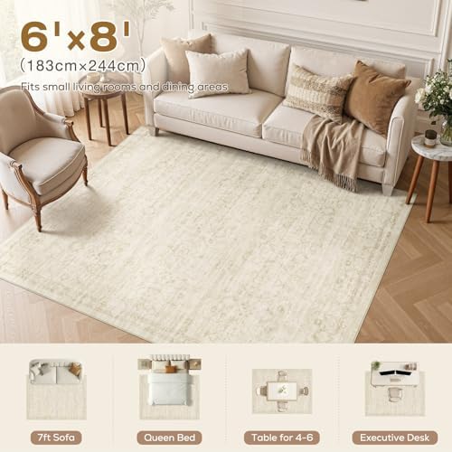 Nakagishi Neutral 6x8 Area Rugs - Image 5