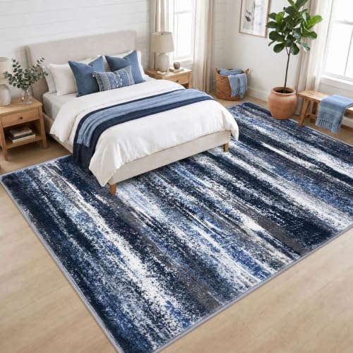 Lansny Modern Abstract 9x12 Area Rugs - Image 3
