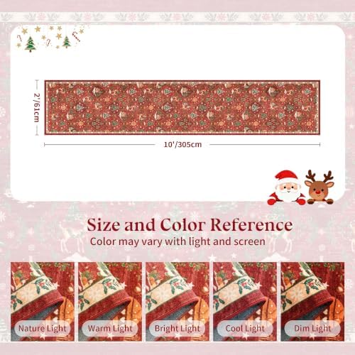 Christmas 2x10 Runner Rugs for Hallway - Image 2