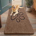Smiry Dog Door Mat for Muddy Paws, Absorbent Non Slip Dirt Trapper by Smiry
