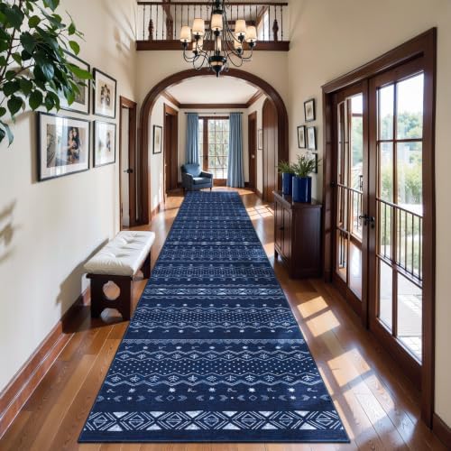 SERISSA 2x14 Washable Non-Slip Boho Runner Rug by SERISSAHomeDecorCollection