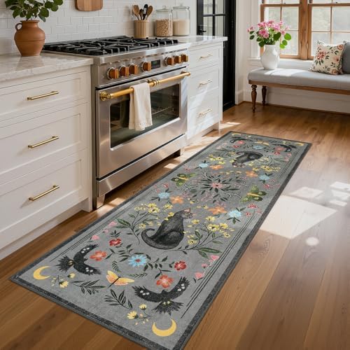 GarveeHome 2x6 Cat Washable Runner Rug - Image 2