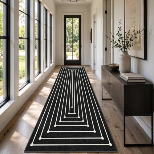 2'6''x8' Runner Rug for Hallway Kitchen Washable Non Slip Runner by LatteFog