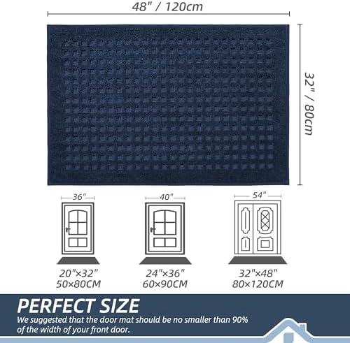BEQHAUSE Dirt Trapper Door Mats 32"x48", Non Slip Washable - Image 2