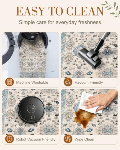 OLANLY 3x6 Washable Runner Rug, Soft Non Slip Carpet - Image 6
