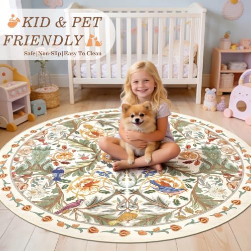nesrt Round Washable Area Rugs 6Ft - Image 4