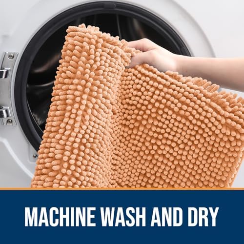 OLANLY Dog Door Mat for Muddy Paws 47x32, Super Absorbent Chenille Mud Mat - Image 5