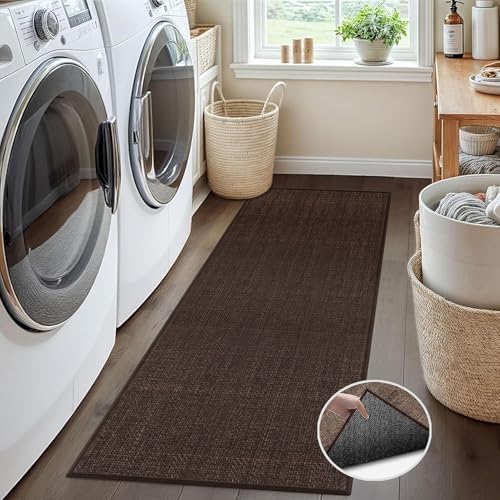 5ft Kitchen Runner Rugs Non Skid, Absorbent Small Jute Kitchen Carpet Sink Rug - Image 2
