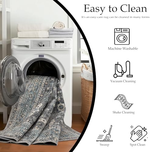 Ruaruarug Washable Area Rug 8×10 - Image 5
