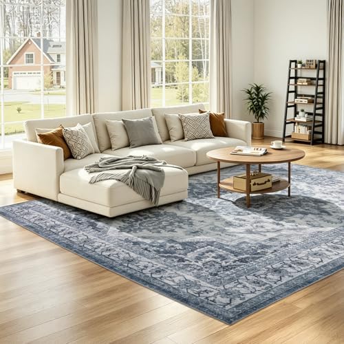 UKISS Washable Rugs 5'x7' Area Rugs by Unknown