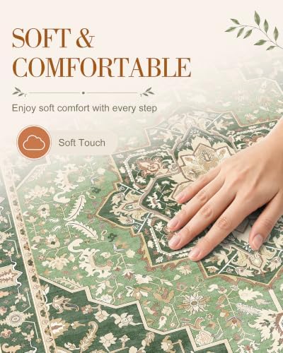 OLANLY 2x5 Washable Runner Rug, Soft Non Slip Carpet - Image 4
