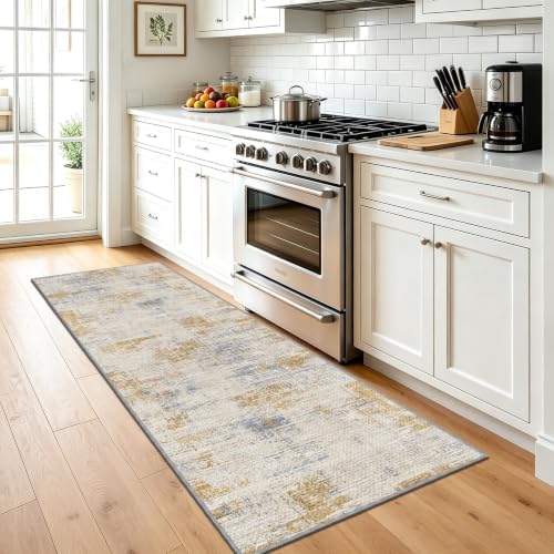 Modern Hallway Runner Rug 2x6, Textured Non Slip Carpet Runner - Image 2