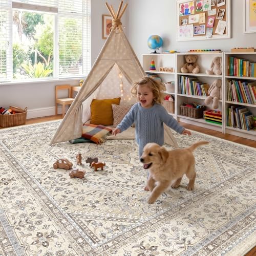Puino 10x10 Square Washable Area Rug - Image 3