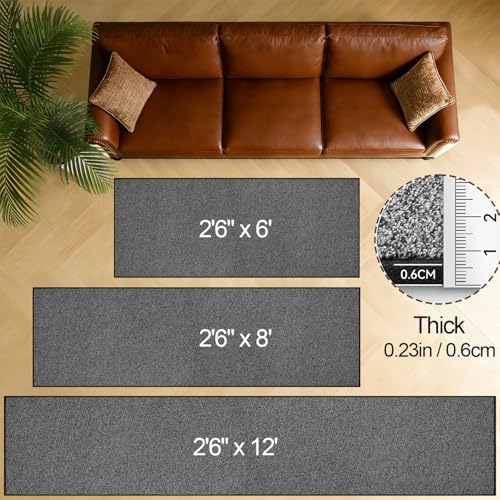 AREDO Runner Rug with Non Slip Rubber Backing 2'6“*6', Washable Soft Floor - Image 4