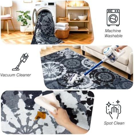 Washable 2x3 Entry Rug, Boho Small Throw Rugs - Image 5