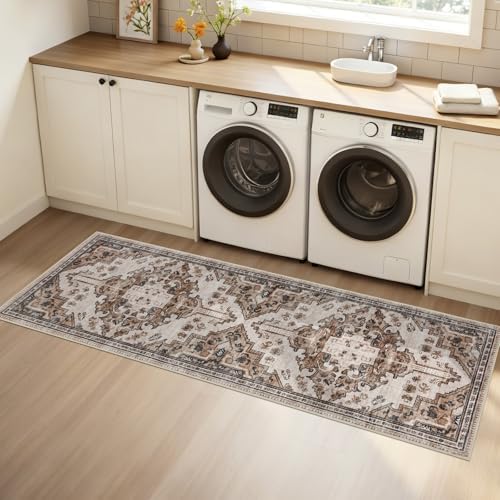 Joydeco Washable 2x5 Hallway Runner Rug Vintage - Image 2