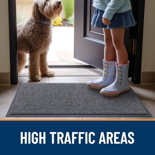 OLANLY 2-Pack Front Door Mats 59x23, Waterproof Heavy-Duty Doormats - Image 7
