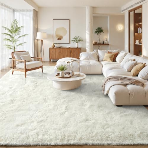 Zentavio White Living Room Rugs 8x10 Large Area Rugs by ZentavioRug